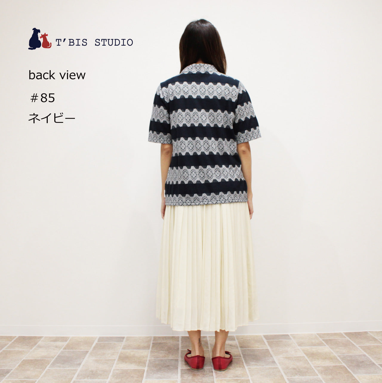 日本製/レースボーダー強撚丸衿ポロシャツ 153505 – T'BIS STUDIO(ﾃｨｰ