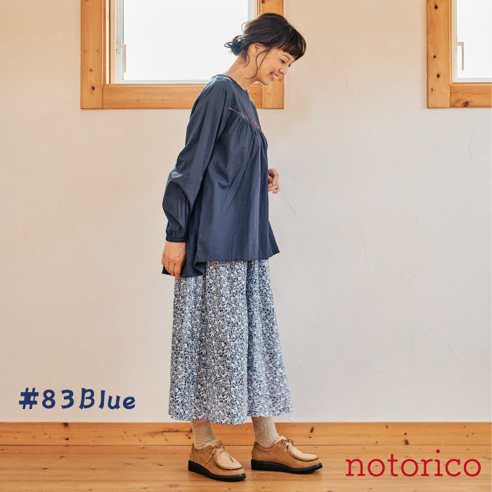 notorico 大人のかわいさを演出する、華やか総柄スカート 747201